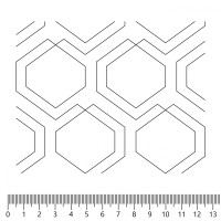 Винилискожа стёганая «intipi» Sixangle (серый/серый, ширина 1.35 м, толщина 5.6 мм)