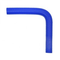 Силиконовый патрубок 90° Ø10 мм (BLUE)