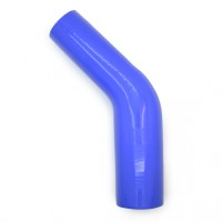Силиконовый патрубок 45° с переходом Ø50-63 мм 150/150 (BLUE)