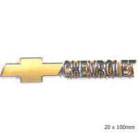 Chevrolet (с лого) хром золото 20x100mm (eb-008)
