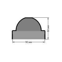 Заглушка для фары (универсальная 90 мм.)
