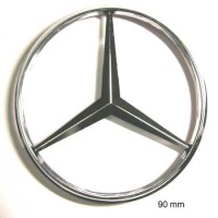 Эмблема «Mercedes-Benz» (90 мм) хром