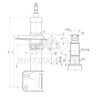 Амортизаторные стойки «Шток-Авто» ВАЗ 2108 перед (-90)