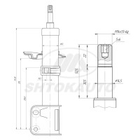 Амортизаторные стойки «Шток-Авто» Лада Гранта перед (-30) [SA170-2905002/3-130]