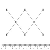 Экокожа стёганая «intipi» Kite (чёрный/чёрный, ширина 1.35 м, толщина 5.85 мм)