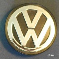 Колпачек колеса "VW Golf" (55мм) черный VW-9
