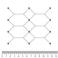 Экокожа стёганая «intipi» Crystal (чёрный/серый, ширина 1.35 м, толщина 5.85 мм) перфорация