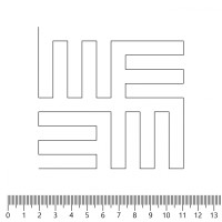 Экокожа стёганая «intipi» Maze (чёрный/серый, ширина 1.35 м, толщина 5.85 мм) перфорация