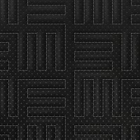 Экокожа стёганая «intipi» Maze (чёрный/серый, ширина 1.35 м, толщина 5.85 мм) перфорация