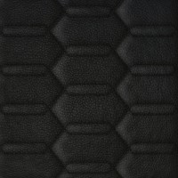Винилискожа стёганая «intipi» Lamborghini (чёрный/чёрный, ширина 1.35 м, толщина 5.6 мм)