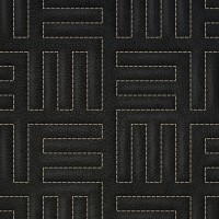 Винилискожа стёганая «intipi» Maze (чёрный/бежевый, ширина 1.35 м, толщина 5.6 мм)