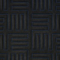 Винилискожа стёганая «intipi» Maze (чёрный/синий, ширина 1.35 м, толщина 5.6 мм)