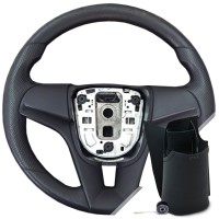 Оплетка на руль из каучукового материала Chevrolet Tracker III (Trax) 2013-н.в. (для руля без штатной кожи, черная)