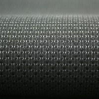 Жаккард «Пунктир» на поролоне (чёрно-белый, ширина 1,45 м., толщина 3 мм.) огневое триплирование