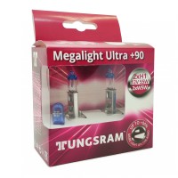 Лампы галогенные «General Electric / Tungsram» H1 Megalight Ultra +90% (2 W5W, 12V-55W)