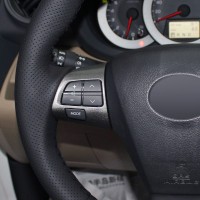 Оплетка на руль из «Premium» экокожи Toyota Wish 2009-2017 г.в. (черная)