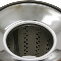 Пламегаситель коллекторный «belais» круглый с конусом Ø140 мм, длина 100 мм, труба Ø63 мм (нержавеющая сталь)
