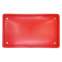 Рамка номерного знака нового образца 1А силиконовая «belais» (красная, 290*170)