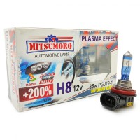 Лампы галогенные «Mitsumoro» H8 +200 Plasma Effect (12V-35W, PGJ19-1)