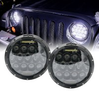 Фары светодиодные головного света LADA Нива, УАЗ, универсальные 7" (27 W, 13 LED CREE, 10-30 V, IP 67)