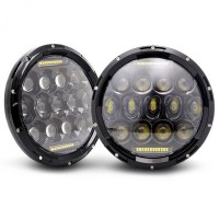 Фары светодиодные головного света LADA Нива, УАЗ, универсальные 7" (27 W, 13 LED CREE, 10-30 V, IP 67)