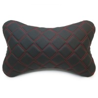 Подушка из экокожи «INTIPI» Cubical (чёрный/красный)