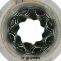 Пламегаситель стронгер «STL» круглый, жаброобразный диффузор, длина 300 мм, труба Ø45 мм (углеродистая сталь)