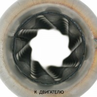 Пламегаситель стронгер «STL» круглый, жаброобразный диффузор, длина 400 мм, труба Ø45 мм (углеродистая сталь)