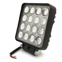 Фара светодиодная «4x4» (дальний свет, 16 LED, 17W, 10-30V, 105*105*35 мм)