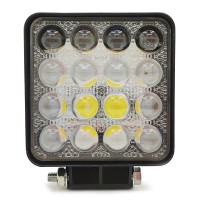 Фара светодиодная «4x4» (дальний свет, 16 LED, 17W, 10-30V, 105*105*35 мм)