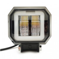 Фара светодиодная «4x4» два режима работы (2 LED, 14.5W, 10-30V, IP67, 72*82*53 мм)
