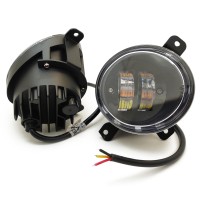 Фары противотуманные для Lada Kalina 1118 (светодиодные, 2 режима бело-желтый, 2 LED, 20W)