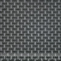 Жаккард «Лоза» на поролоне (черно-серый, ширина 1,5 м., толщина 3 мм.) огневое триплирование