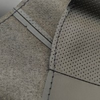 Оплетка на руль из «Premium» экокожи Volvo S80 2010 г.в., XC60 2010-2013 г.в., XC70 2013 г.в. (для руля со штатной кожей, черная)