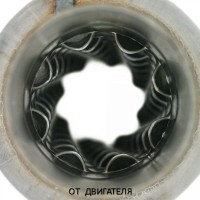 Пламегаситель стронгер «STL» круглый, жаброобразный диффузор, длина 550 мм, труба Ø55 мм (углеродистая сталь)