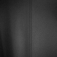 Пластифицированная кожа «HORN» с декоративной строчкой (черная 6754, ширина 1,4 м., толщина 0,75 мм.)