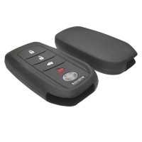 Чехол на ключ силиконовый для Toyota Camry, Crown, Levin, Reiz, Highlander, Prado (чёрный)
