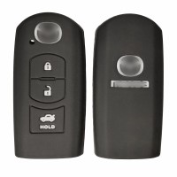 Чехол на ключ силиконовый для Mazda Axela, Atenza, CX-5, CX-7, CX-9 (3 кнопки, чёрный)