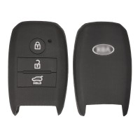 Чехол на ключ силиконовый для KIA K4, K5, KX7 (чёрный)