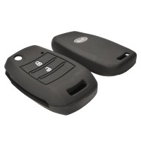 Чехол на ключ силиконовый для KIA K2, K3, K4 (чёрный)