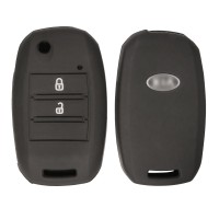 Чехол на ключ силиконовый для KIA K2, K3, K4 (чёрный)