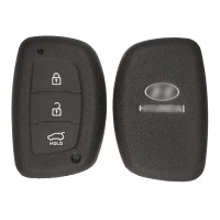 Чехол на ключ силиконовый для Hyundai ix35, ix25, Elantra (чёрный)