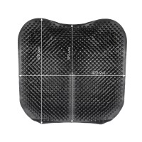Накидка массажная, вентилируемая на сиденье автомобиля из силикона (чёрная)