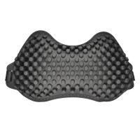Подушка анатомической формы с эффектом памяти и массажа на подголовник автомобиля из силикона (чёрная)