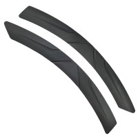 Защитные накладки на колесные арки, противоударные (чёрные, 390*38*8 мм, 2 штуки в наборе)