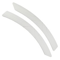 Защитные накладки на колесные арки, противоударные (белые, 390*38*8 мм, 2 штуки в наборе)