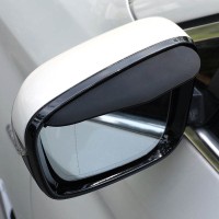 Козырьки на боковые зеркала заднего вида автомобиля, дефлекторы универсальные (чёрные, 2 штуки в наборе)