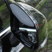 Козырьки на боковые зеркала заднего вида автомобиля, дефлекторы универсальные (чёрные, 2 штуки в наборе)
