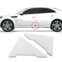 Защитные уголки на двери автомобиля, противоударные (белые, 2 штуки в наборе)