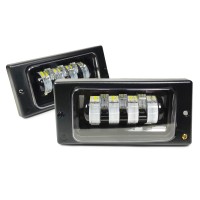 Фары противотуманные для ВАЗ 2110 (светодиодные, ближний-дальний свет, 7 LED, 70W)